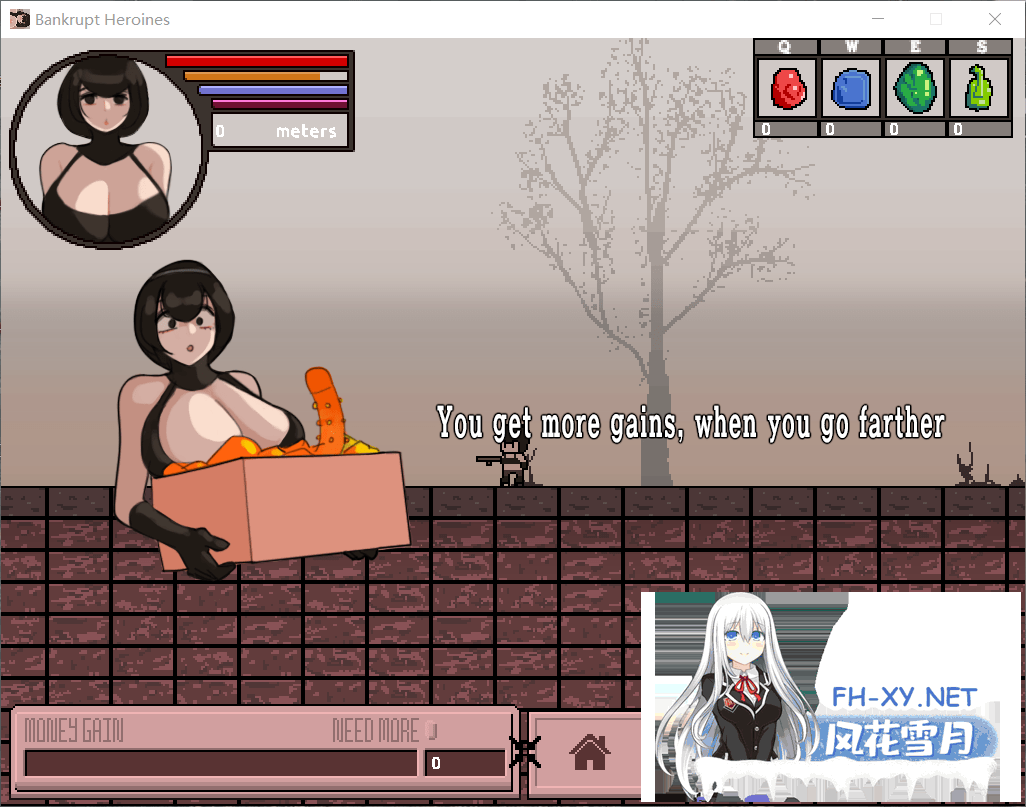 [像素ACT/全动态/CV/高可玩性]放浪的女英雄！ 步兵完结作弊版+全CG存档[200M]